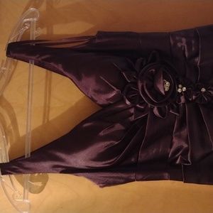 1930s Style Eggplant Gown, Size Small, Brand Chicas